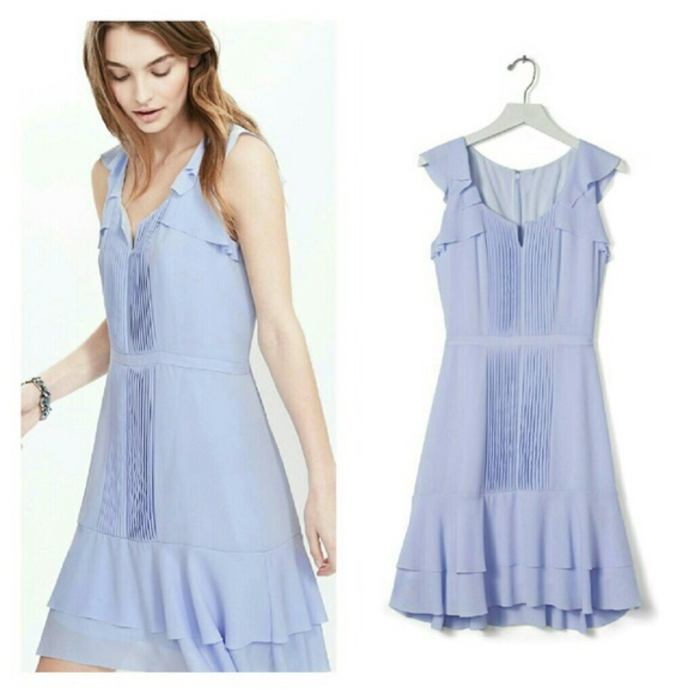 Banana Republic Hyacinth Blue Dress Sz 8P